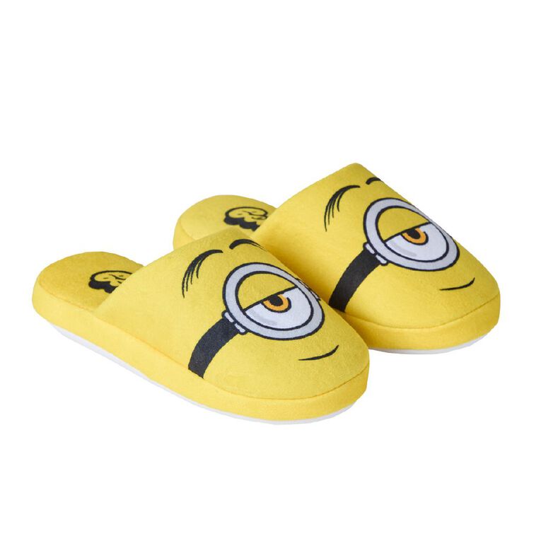 Minions Senior Kids' Scuff Slippers, Yellow, hi-res
