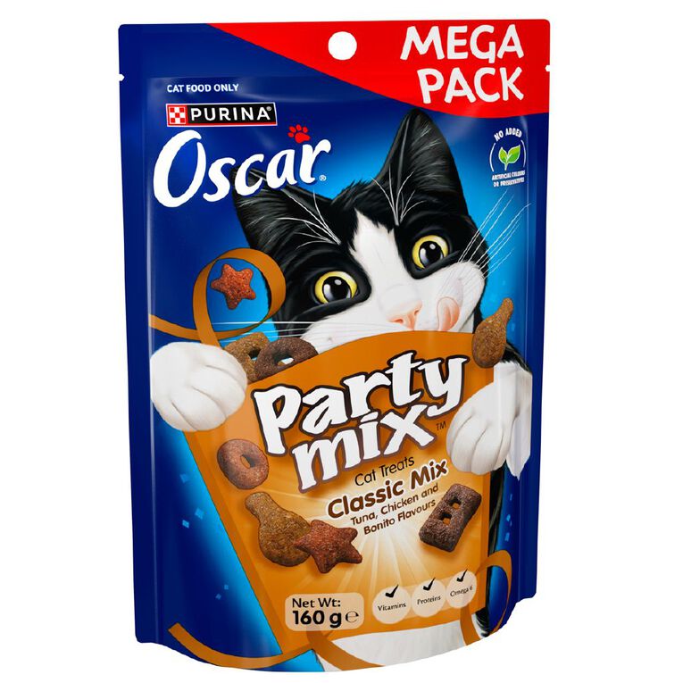 Oscar Party Mix Classics Cat Treats 160g, , hi-res