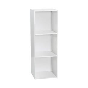 Sort It 1 x 3 Cube Storage Unit White White