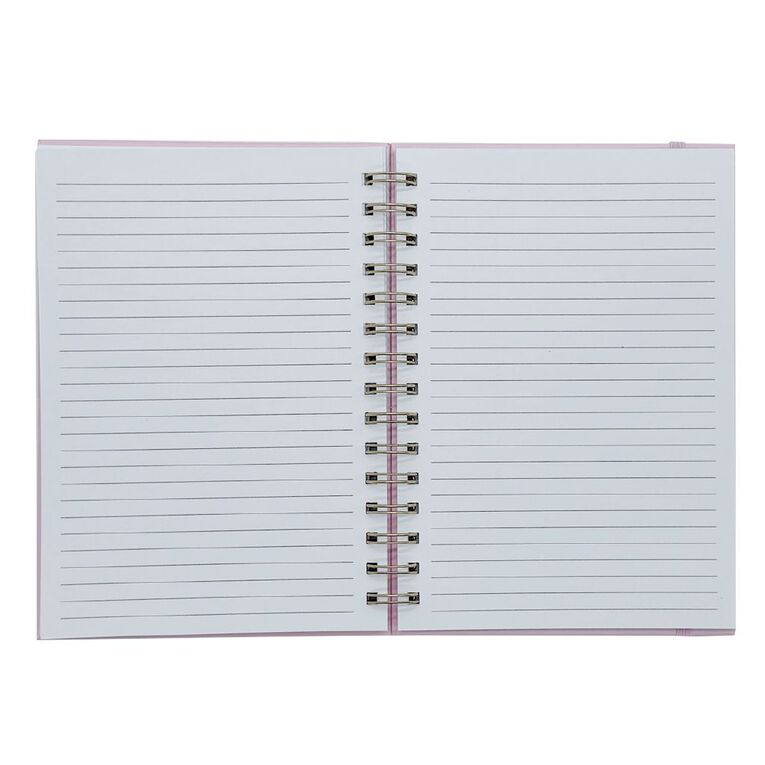 Uniti Floral Spiral Notebook A5 Pink A5, , hi-res