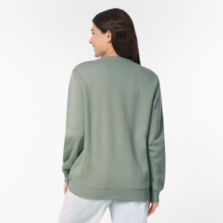 H&H Women's Classic Crew Sweatshirt, Green Light, hi-res