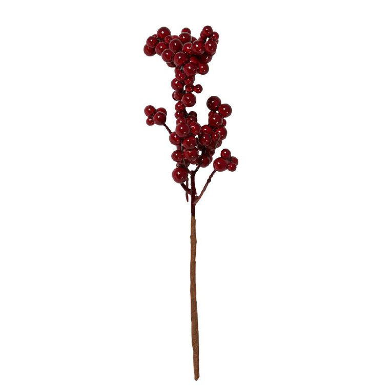 Wonderland Short Berry/Pinecone Pick Christmas Decoration Assorted, , hi-res