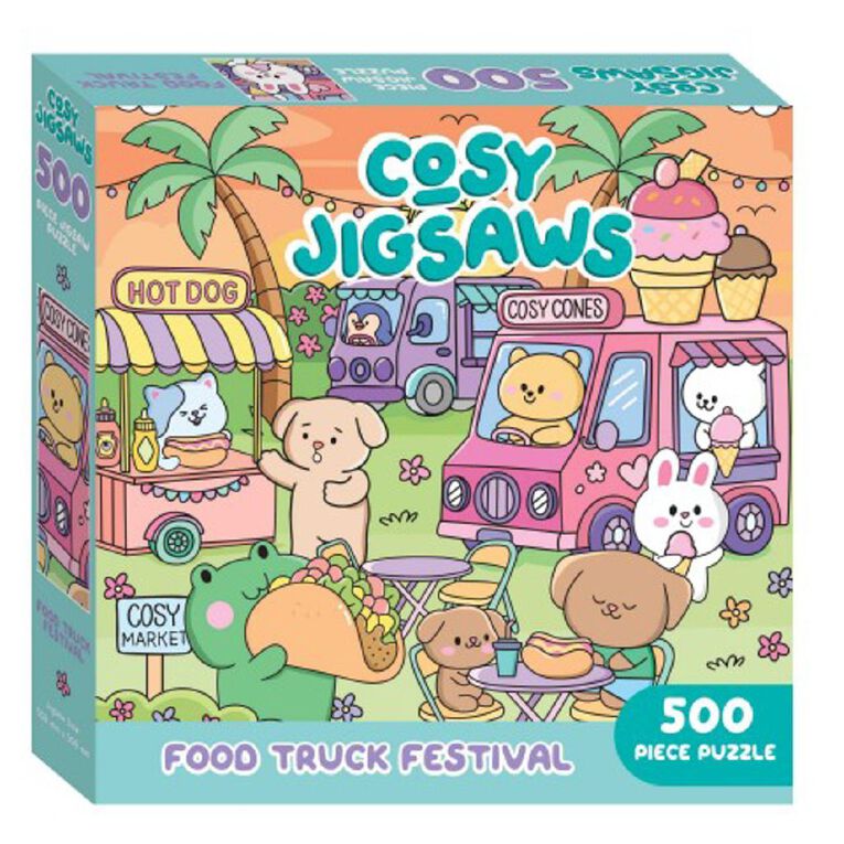 Cosy Food Truck Festival 500 Piece Puzzle, , hi-res