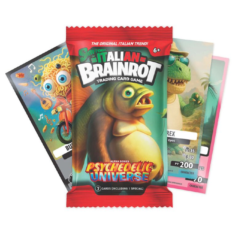 Skifidol Italian Brainrot Trading Card Game Alpha Series Assorted, , hi-res