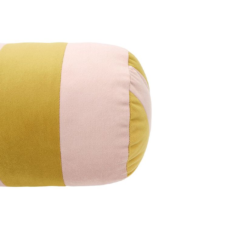 Living & Co Cushion Bolster Stripe 18cm x 51cm Multi-Coloured, , hi-res
