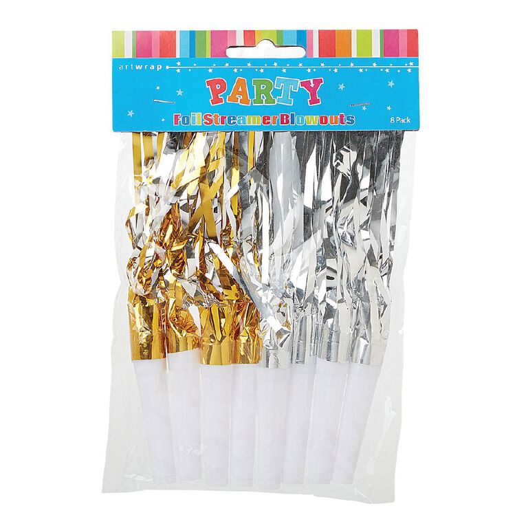 Artwrap Blowout Streamers 8 Pack, , hi-res