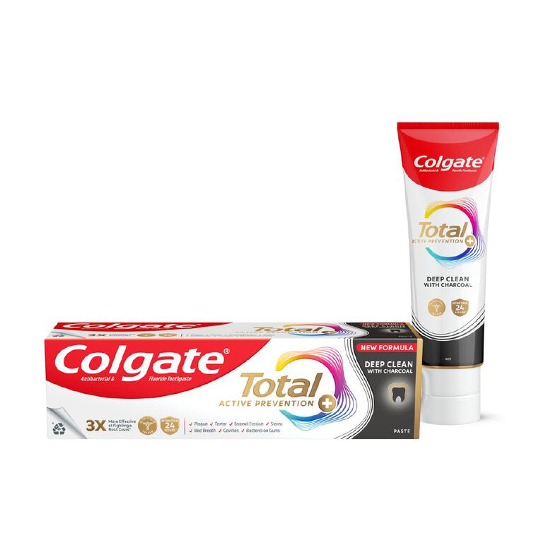 Colgate Total Charcoal Deep Clean Toothpaste 115g, , hi-res