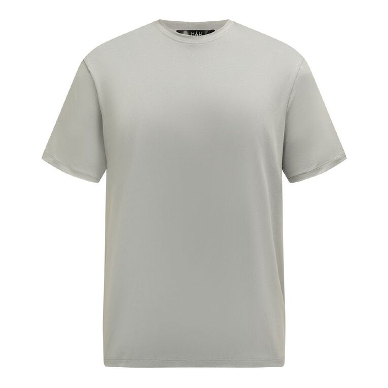 H&H Men's Shortsleeve Relaxed Surf Tee, Grey, hi-res