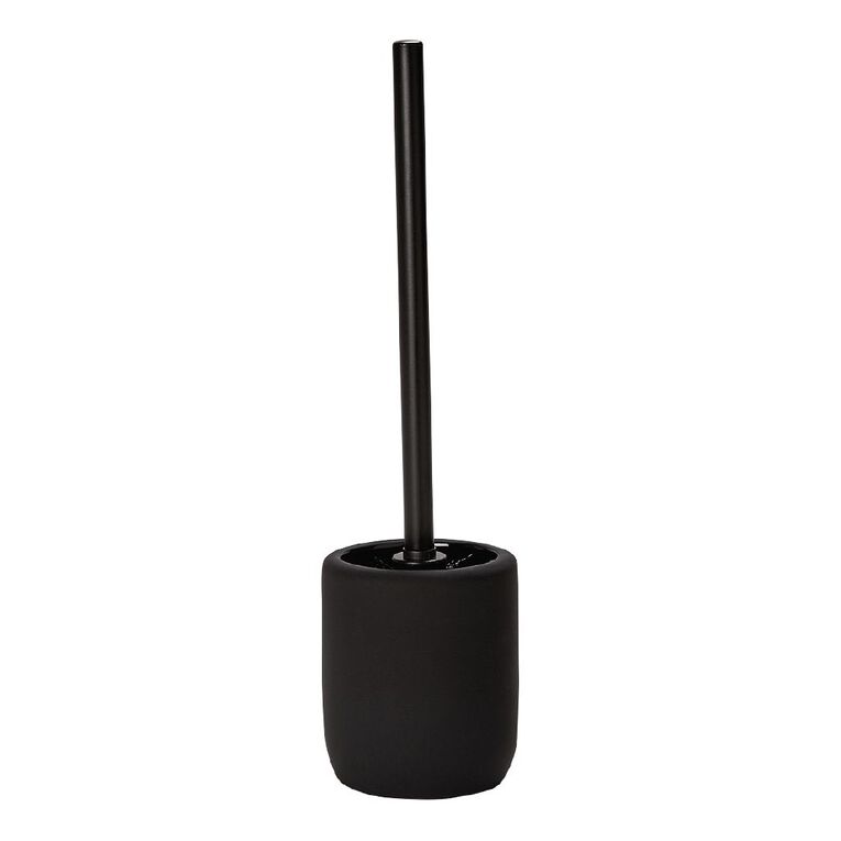 Living & Co Toilet Brush Ceramic Black, , hi-res