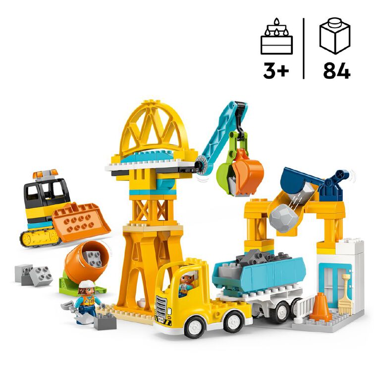 LEGO DUPLO 3 in 1 Construction Site and Vehicles 10476, , hi-res