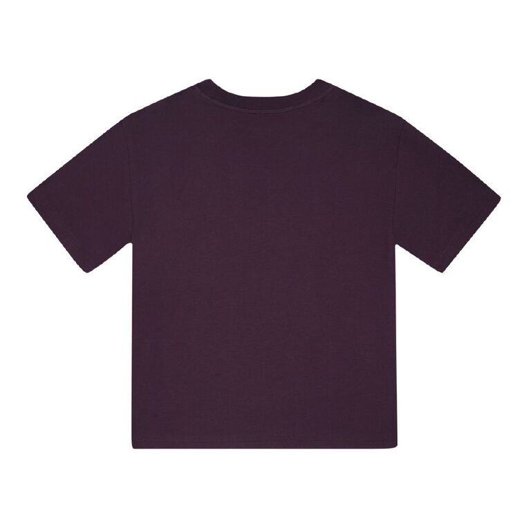Young Original Short Sleeve Print Tee, Purple Dark, hi-res