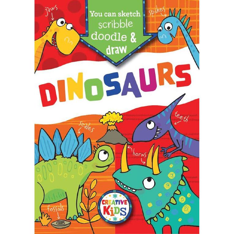 Dinosaur Doodle Book, , hi-res