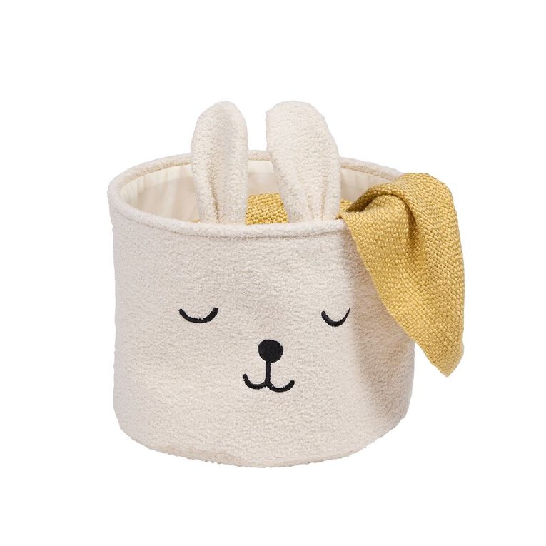 Living & Co Kids Boucle Bunny Basket White, , hi-res