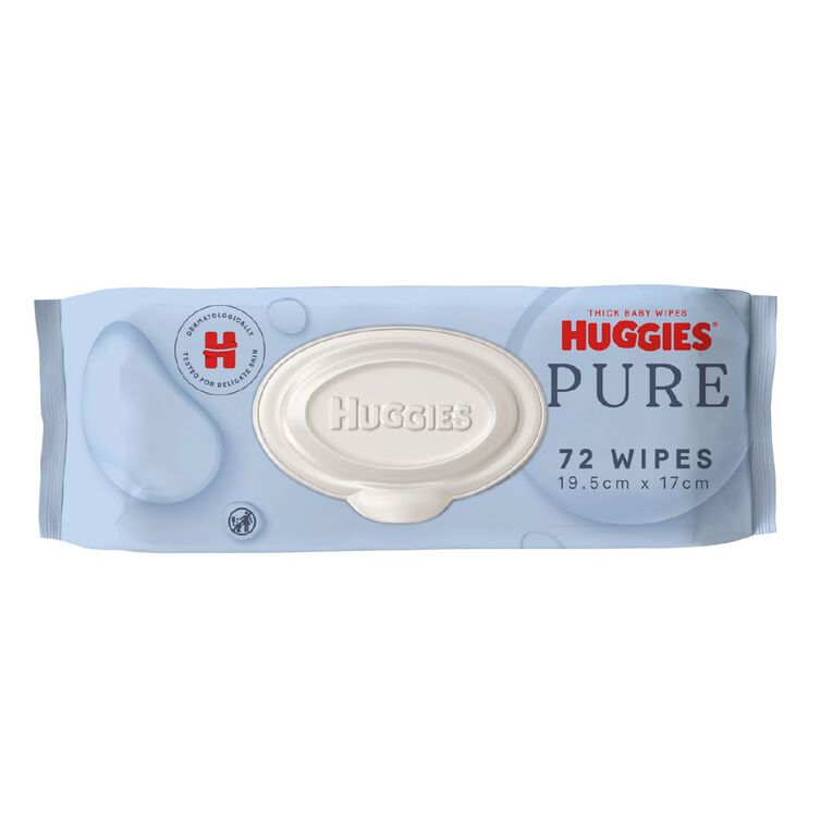 Huggies Thick Baby Wipes 99% Purified Water 72 Pack, , hi-res
