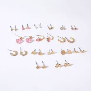 Young Original Kids' Star Earrings 16 Pairs