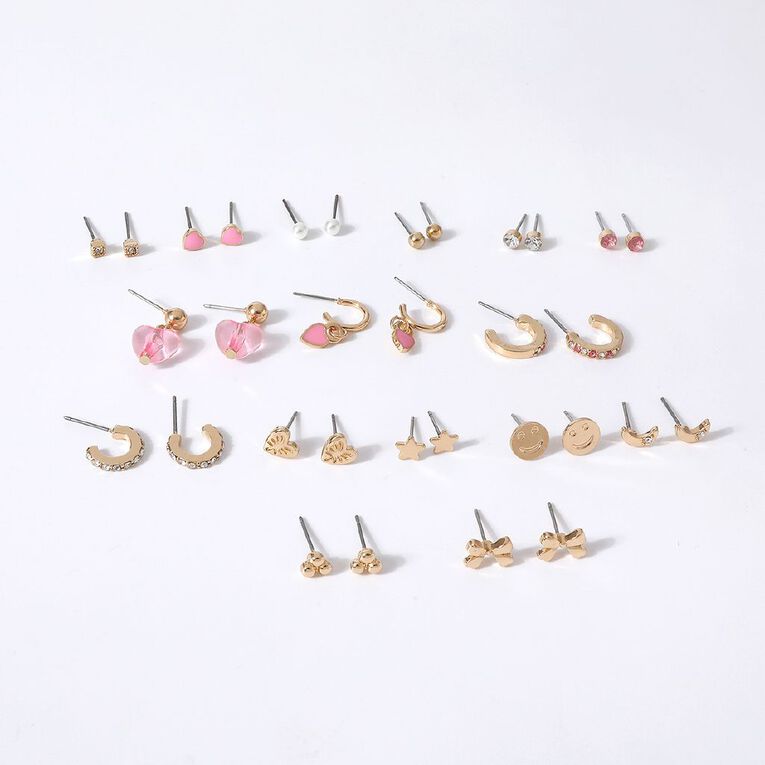 Young Original Kids' Star Earrings 16 Pairs, , hi-res