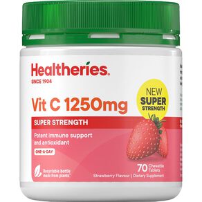 Healtheries Vitamin C 1250MG Strawberry 70T