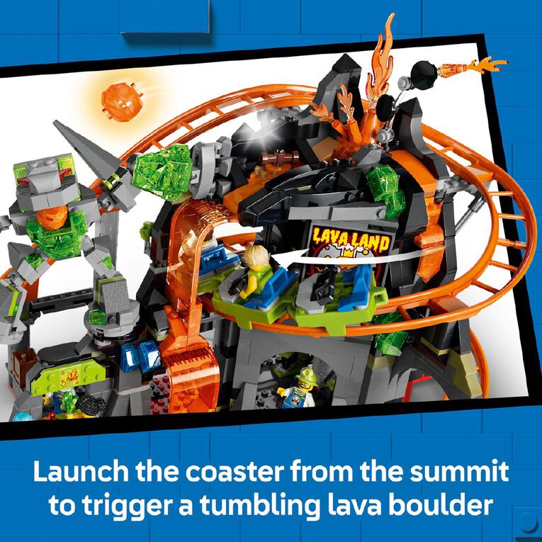 LEGO CITY Lava Land Roller Coaster Park 60501, , hi-res