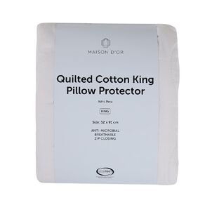 Maison d'Or Pillow Protector Cotton King White One Size