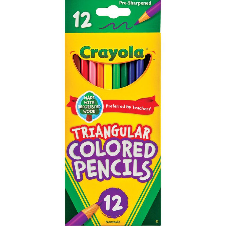 Crayola Triangular Pencils 12 Pack, , hi-res