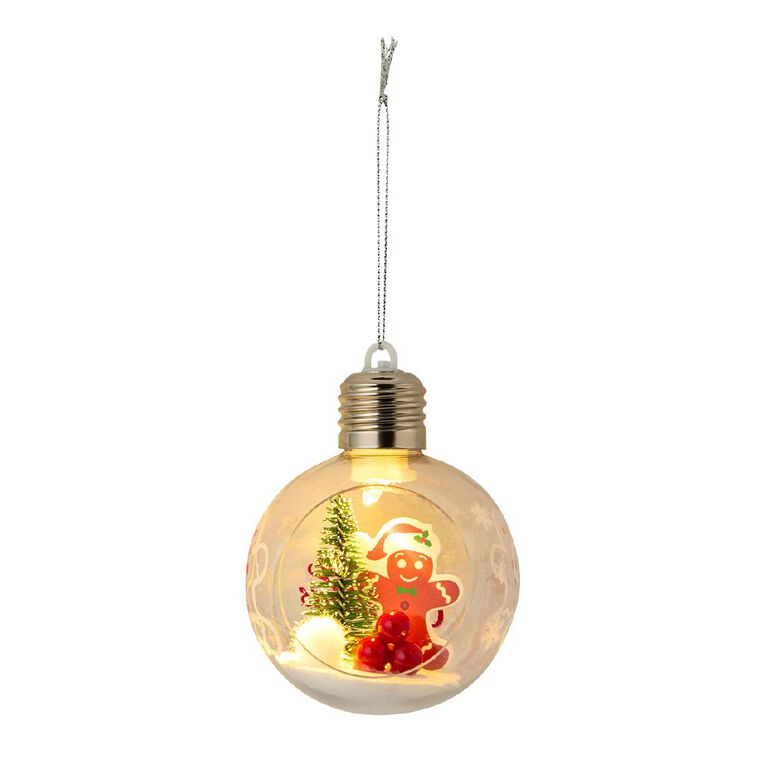 Wonderland Light Up Bauble Character Assorted 8cm, , hi-res