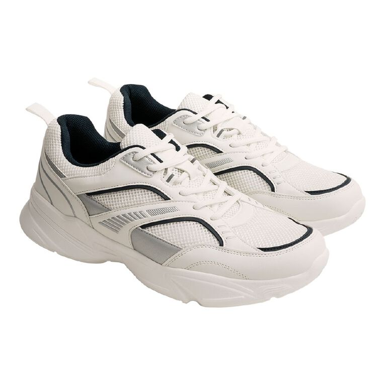 Active Intent Men's Dante Trainers, White, hi-res