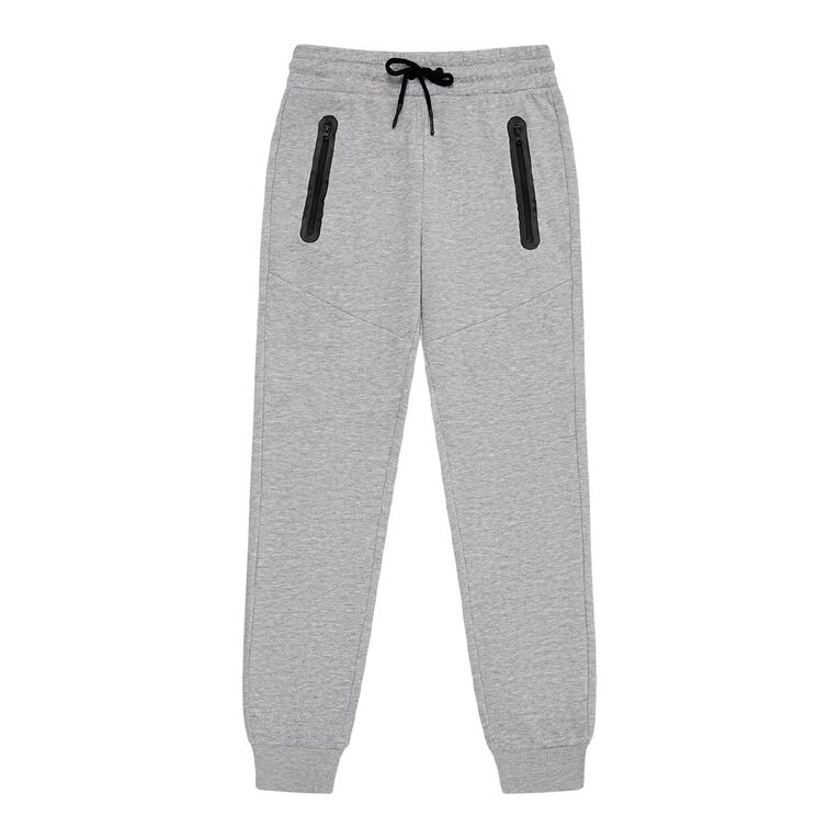 Young Original Zip Pocket Trackpants, Grey Mid PLAIN, hi-res