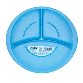 Nuby Embossed Fun Feeding Section Plate Assorted