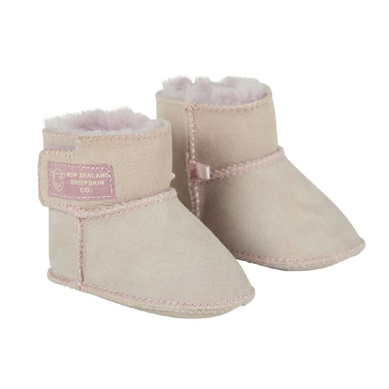 NEW ZEALAND SHEEPSKIN CO. Infants' Sheepskin Lined Slipper Boots, Pink Light, hi-res