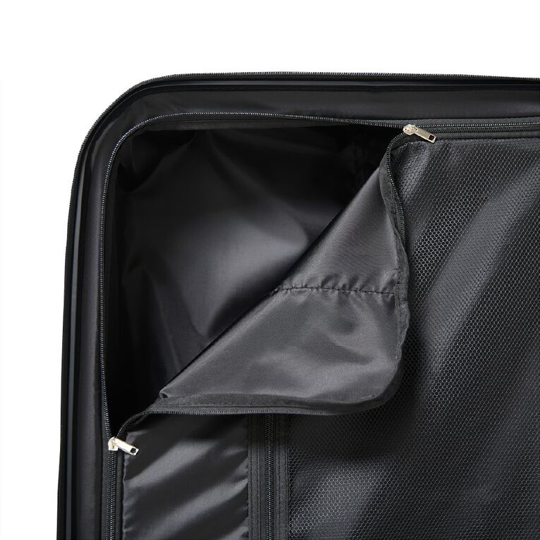 Intrepid 70cm Hardside Checked Suitcase Black, , hi-res