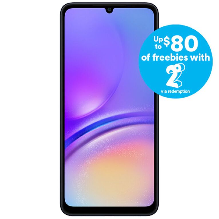 Samsung 2degrees Galaxy A05 64GB with 2degrees SIM Black, , hi-res