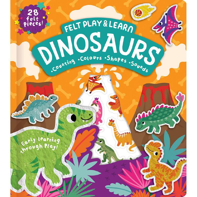 Touchy Feely Felt Play And Learn: Dinosaurs, , hi-res