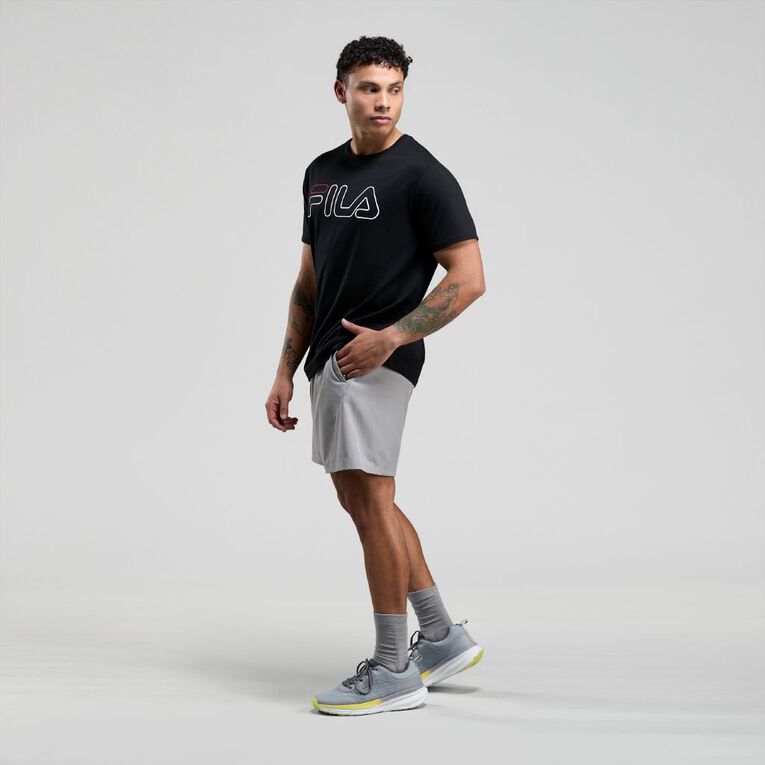 Fila Men's Outline Tee, Black, hi-res