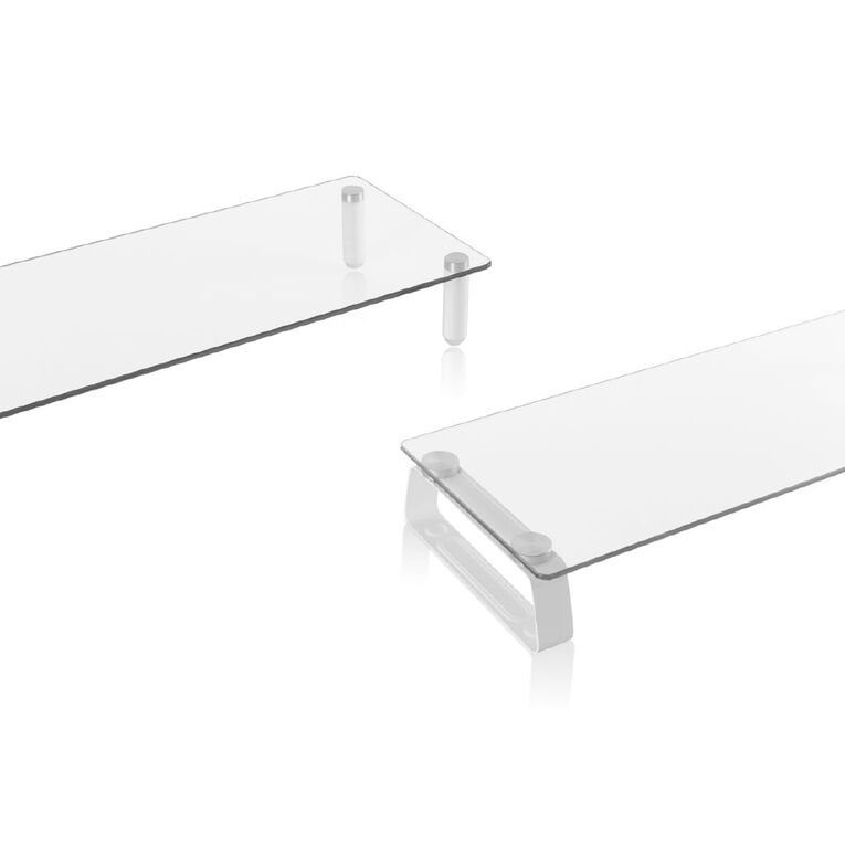 Bracom Universal Tabletop Monitor Riser Glass Top, , hi-res