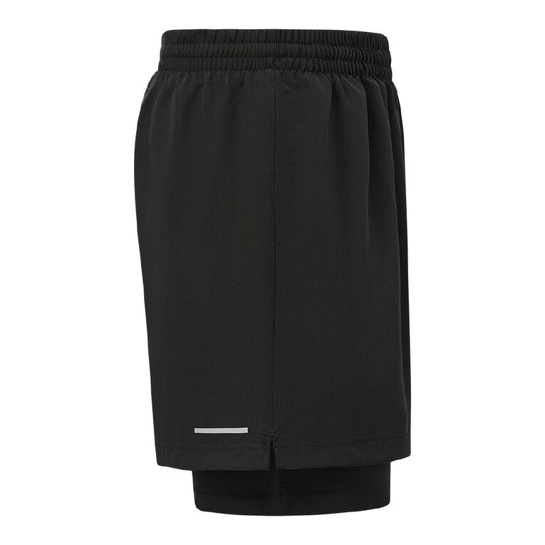 Active Intent Men's 5 Inch Lined Shorts, Black, hi-res