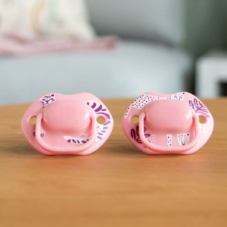 Tommee Tippee Closer to Nature Silicon Soother 0-6 Months 2 Pack, , hi-res