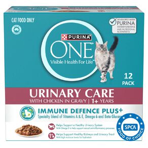 PURINA ONE Urinary Care with Chicken in Gravy Wet Cat Food 12 x 70g