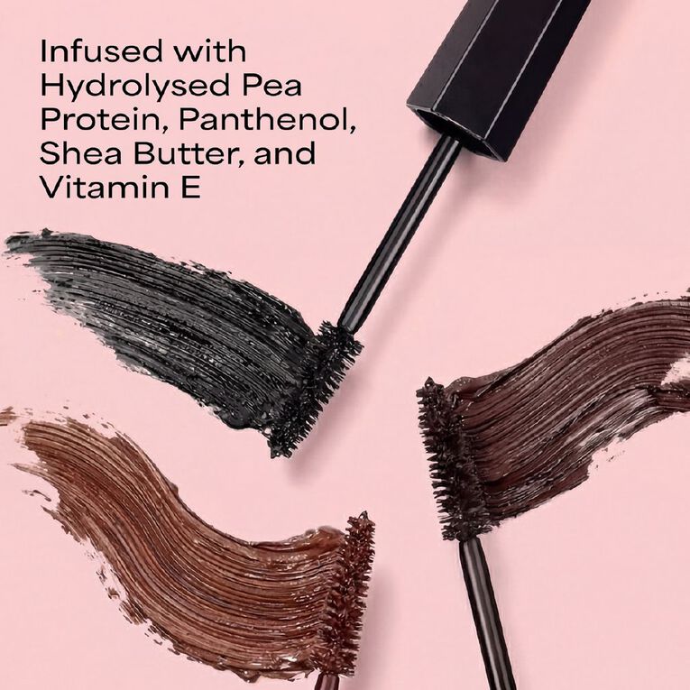 MCoBeauty Wow Lash Volumising Mascara Black Brown, , hi-res