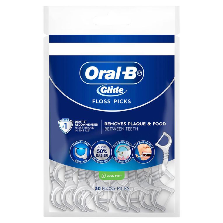 Oral-B Glide Deep Clean Floss Picks 30 Pack, , hi-res