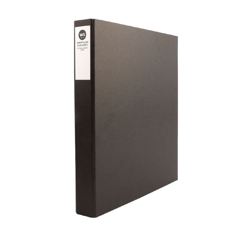WS 2D Ringbinder Black, , hi-res