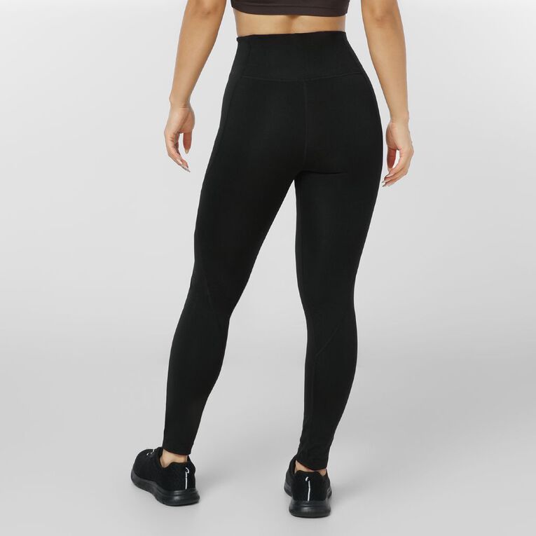 Active Intent Women's High Rise Panel Leggings, Black, hi-res