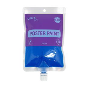 Uniti Kids Poster Paint Blue Pouch 250ml