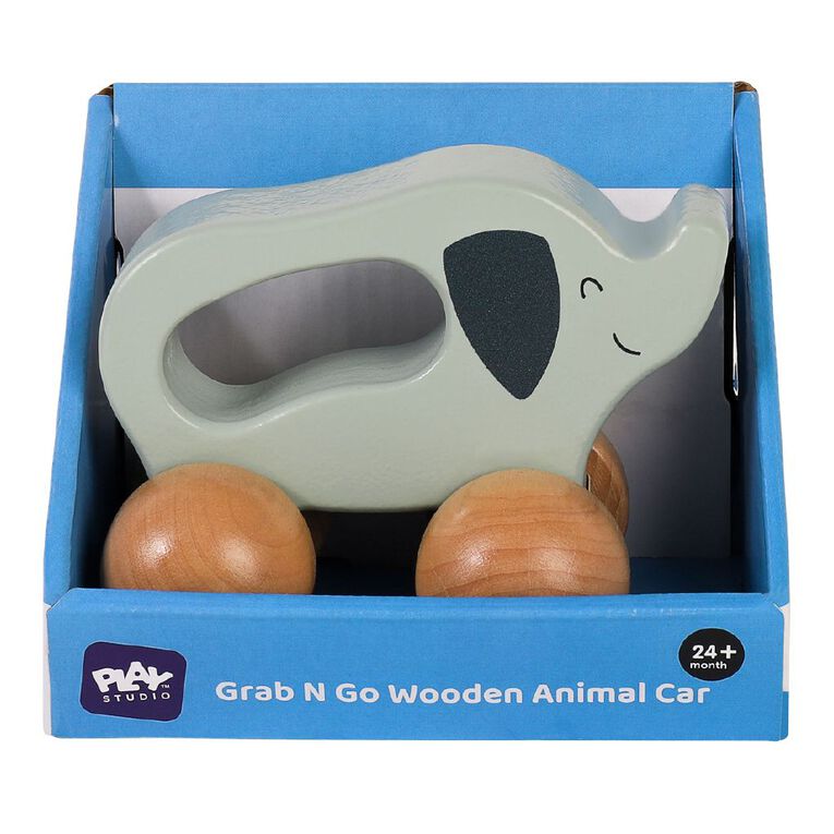 Play Studio Grab N Go Wooden Animal Car, , hi-res
