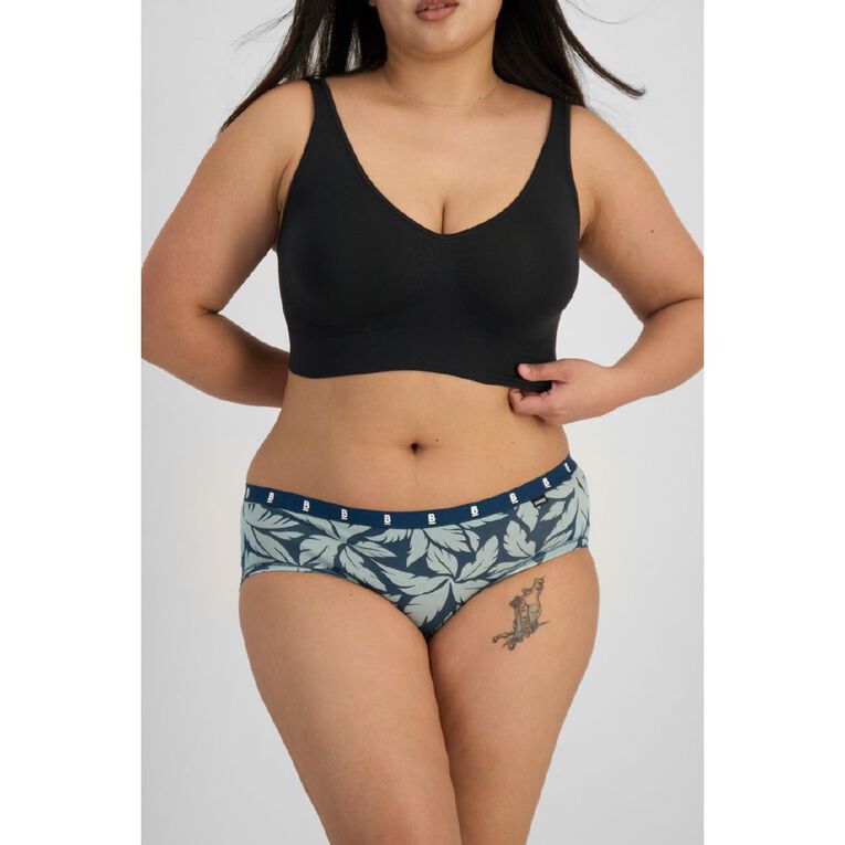 B FOR BONDS Women's Midi Briefs 2 Pack, Green Mid, hi-res
