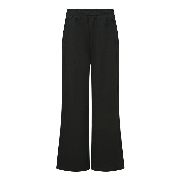 Active Intent Women's Scuba Wide Leg Pants, Black, hi-res