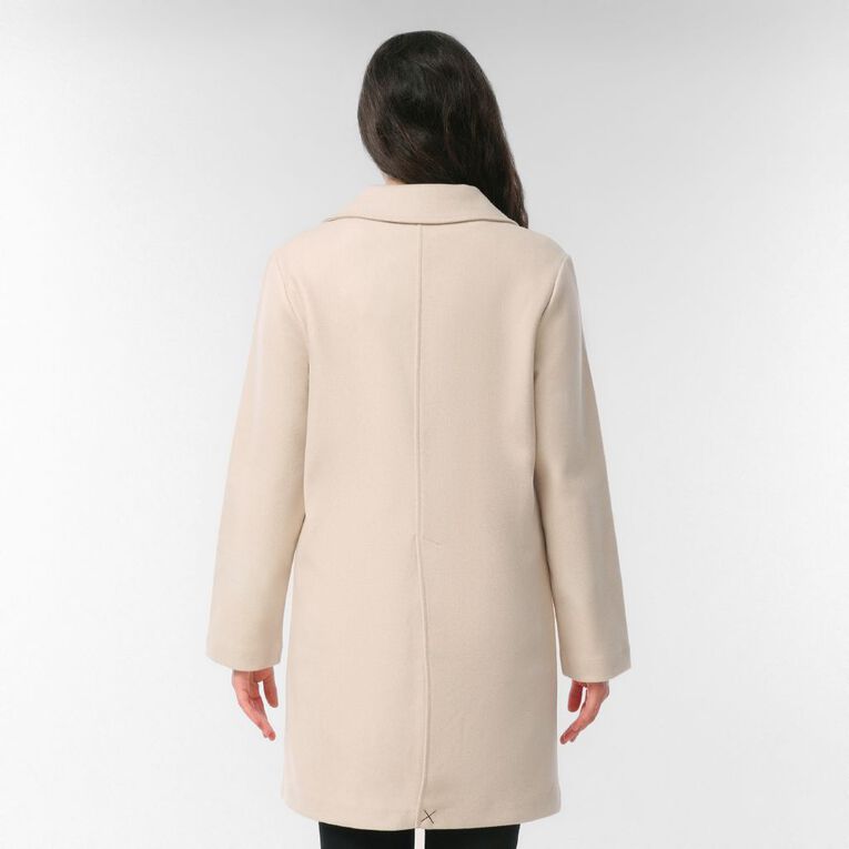 H&H Women's Soft Touch Button Midi Coat, Brown Light, hi-res