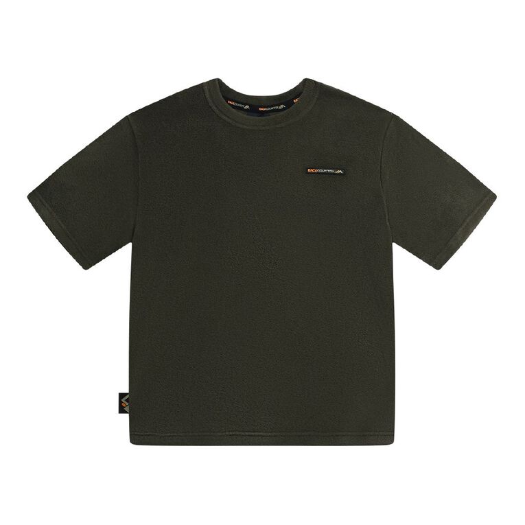 Back Country Kids' Short Sleeve Fleece Tee, Green, hi-res