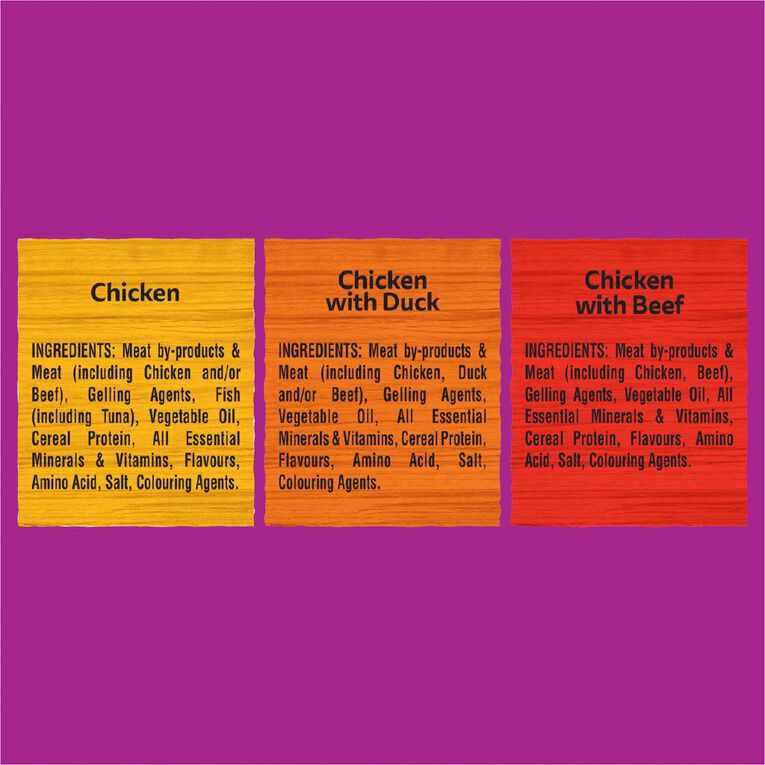 Whiskas So Meaty Chicken & Duck Chicken & Beef in Gravy 15 Pack 85g