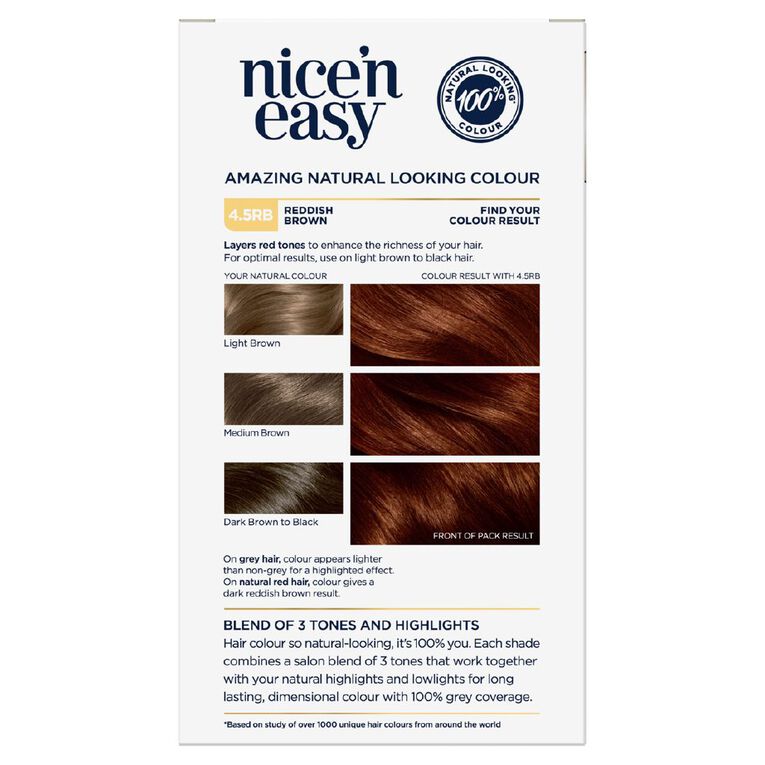 Clairol Nice n Easy 4.5RB Reddish Brown, , hi-res