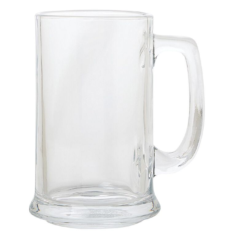 Living & Co Beer Glass Clear 430ml, , hi-res